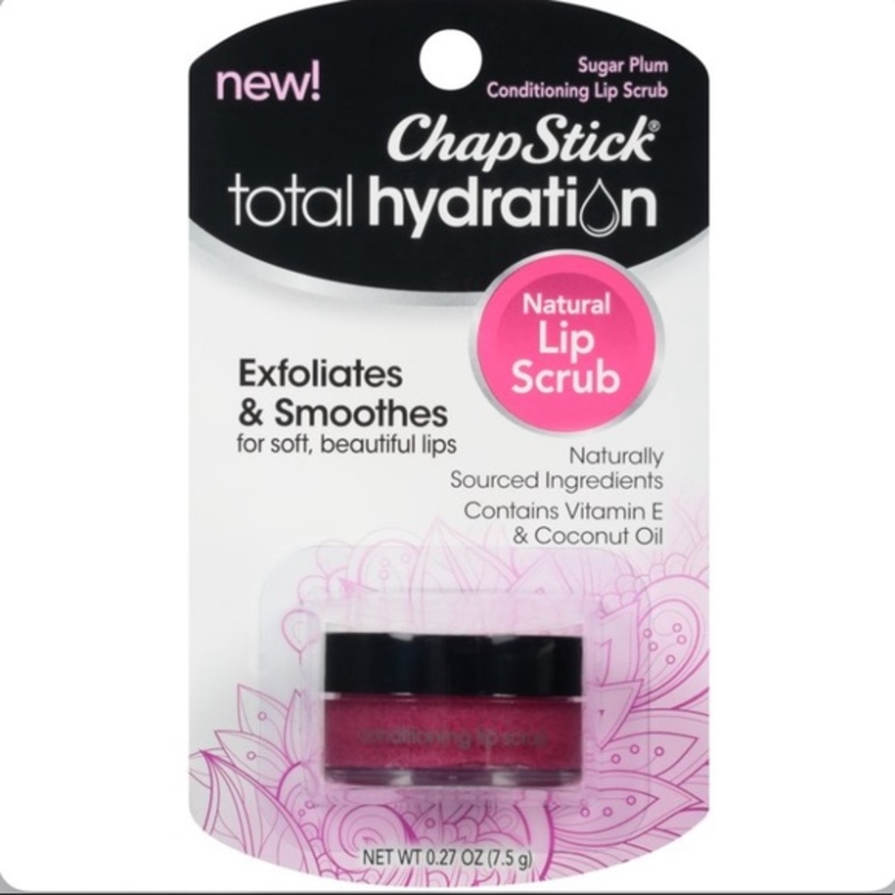🔥5/$25🔥Chapstick Total Hudration Natural Lip Scrub - Sugar Plum